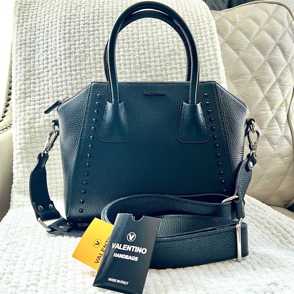 Valentino Minimi Leather Satchel